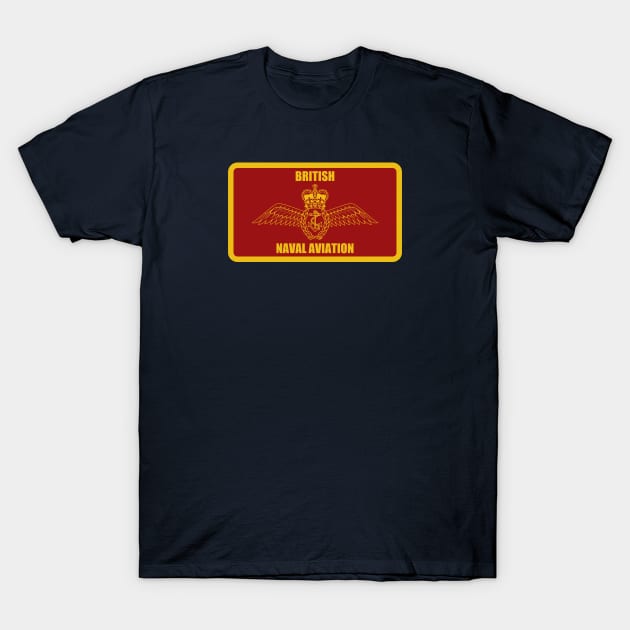 British Naval Aviation Patch T-Shirt by Tailgunnerstudios